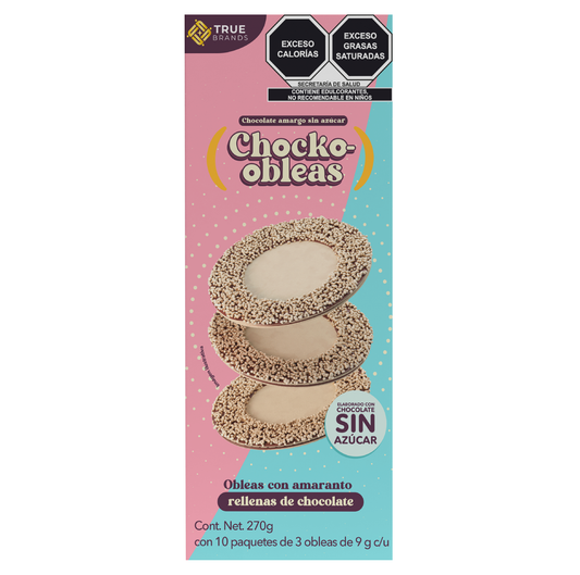 Chocko-Obleas Amaranto Sugar Free 10x3