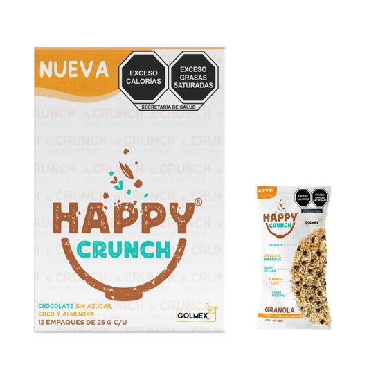 Happy Crunch Choco Almendra 25g