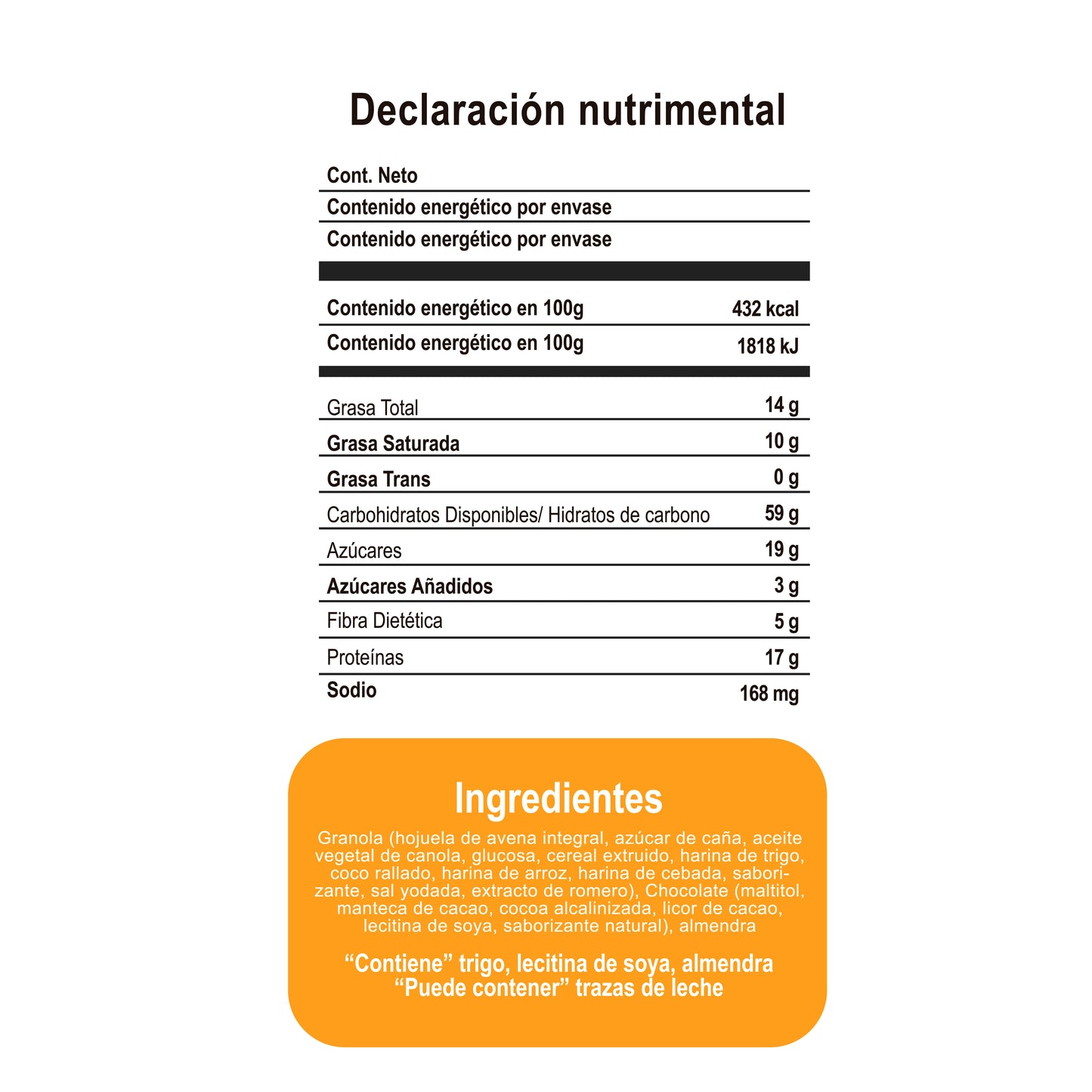 Happy Crunch Choco Almendra 25g