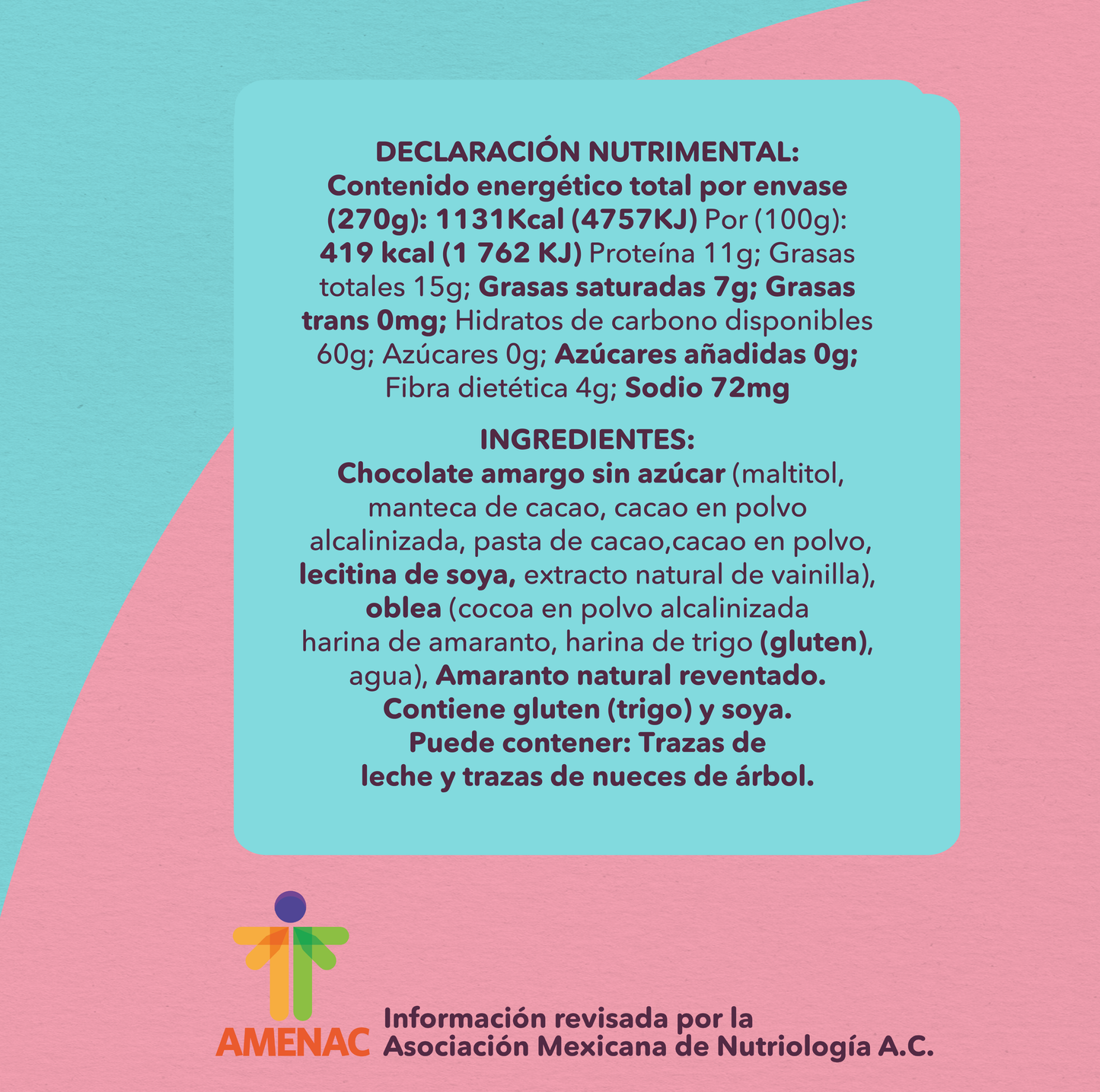 Chocko-Obleas Amaranto Sugar Free 10x3