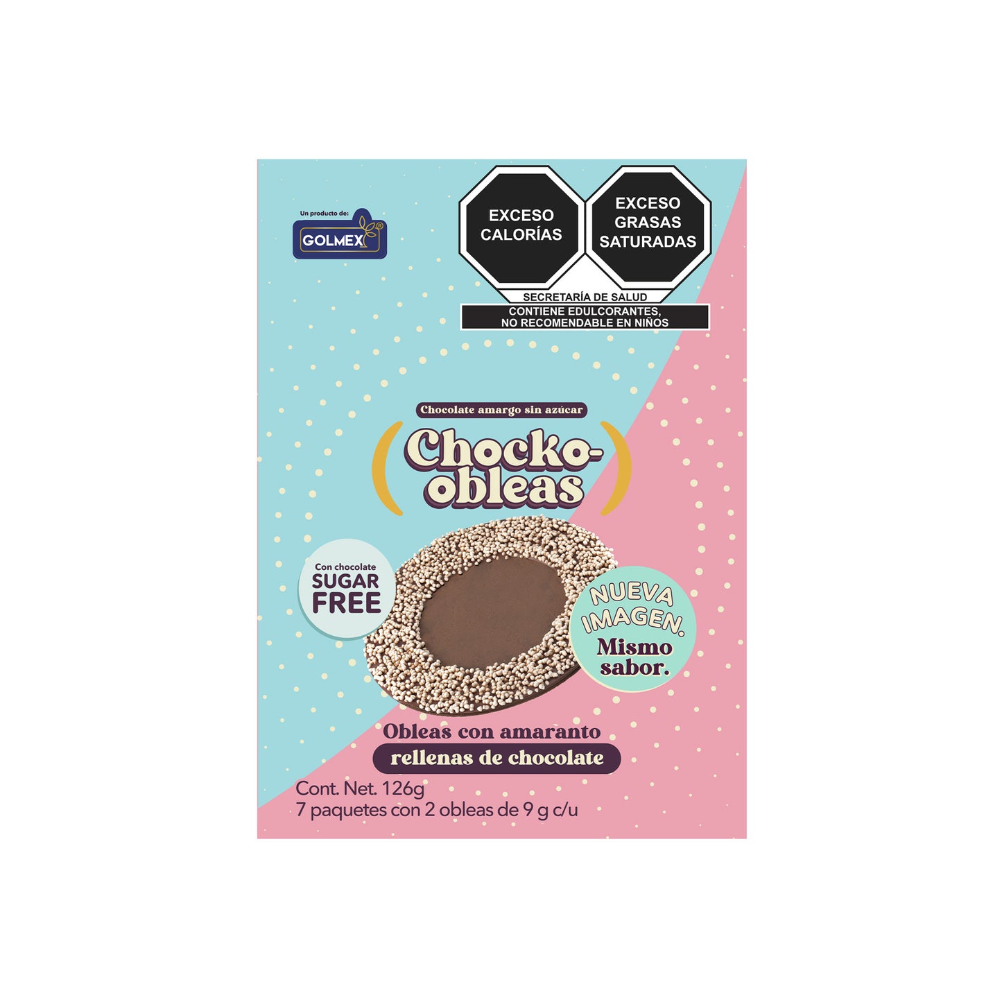 Chocko-Oblea Chocolate Sugar Free 7x2