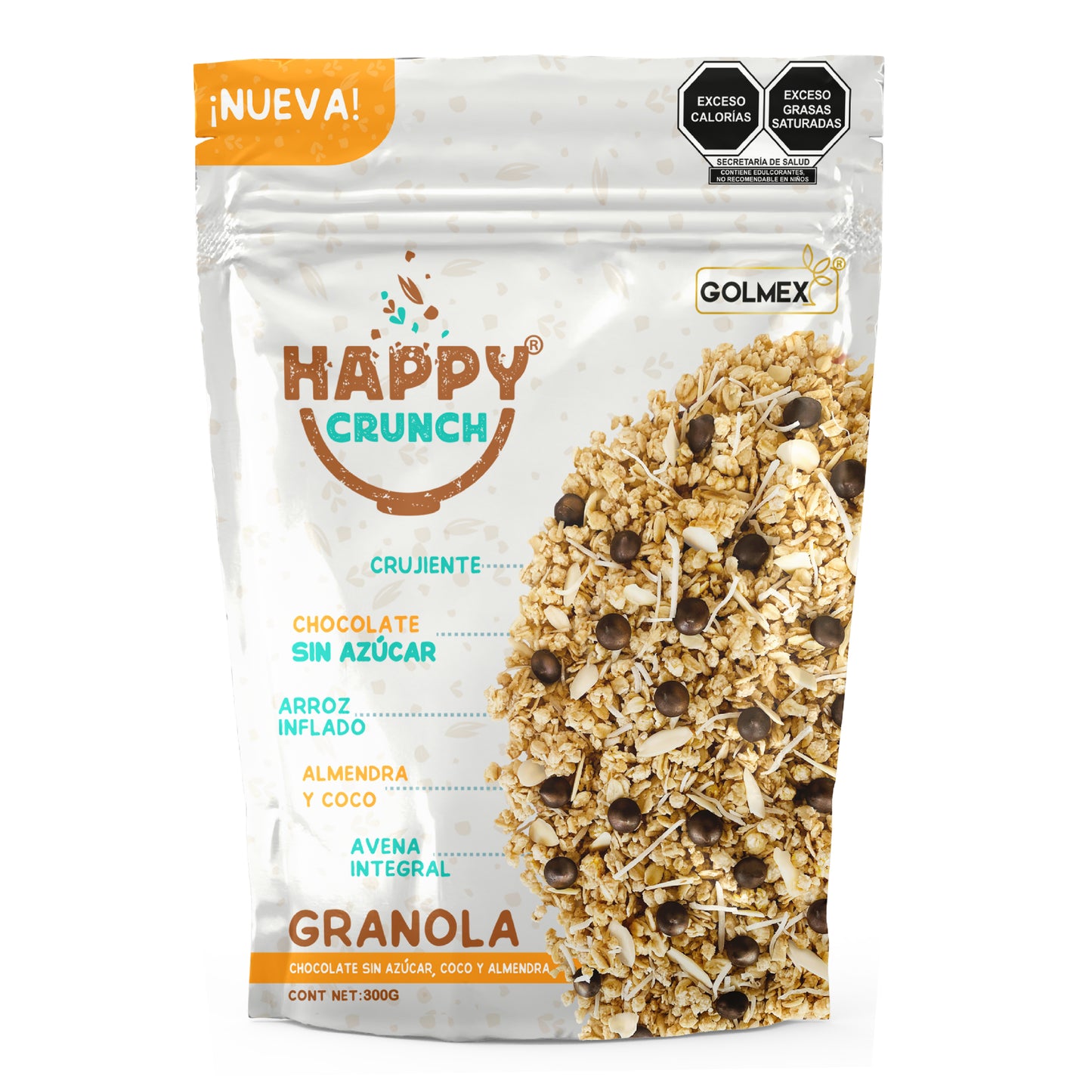 Happy Crunch Choco Almendra 300g