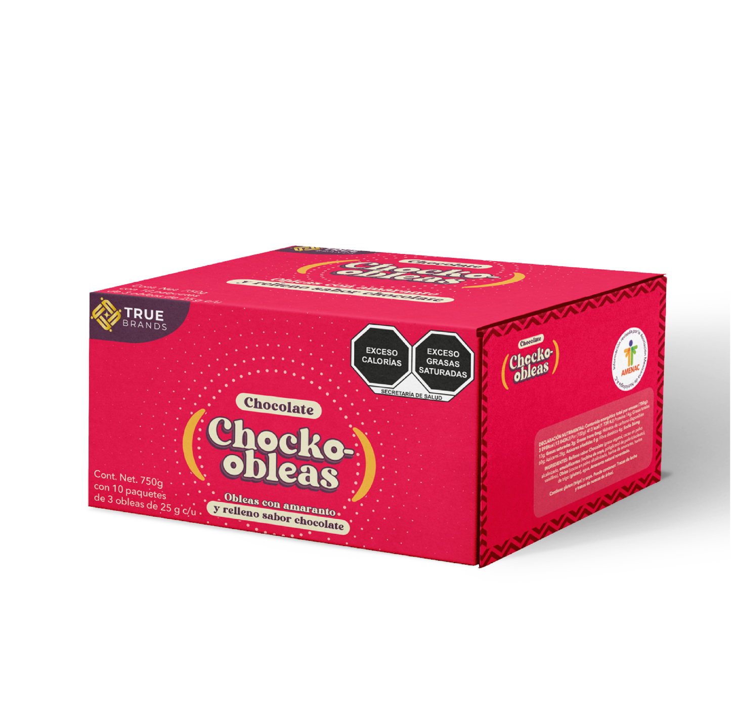 Oblea Tradicional  Sabor Chocolate
